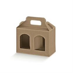 SCAT. PORTA VASI 2 FINESTRE 21X10X12 ONDA AVANA