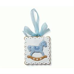 DECORO D'APP. BISCOTTO C. CAVALLUCCIO SCATOLA+PORTACONFETTI