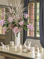 PIATTO PORCELLANA DEC.  FIORI PINK D.17