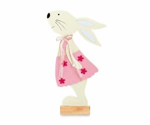 CONIGLIETTA FELTRO CON  BASE H.42 PINK