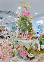 CONIGLIETTA FELTRO CON  BASE H.42 PINK