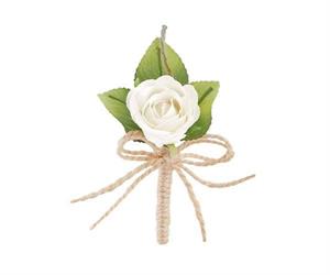 PICK ROSA BIANCA H.10 E FIOCCO CORDA