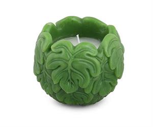 CANDELA VASO FOGLIA GREEN D.10