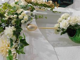 UOVO D'APP. IN VETRO CON NAPPINA GOLD