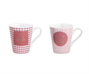 TAZZA LATTE ROSA 2 ASS.