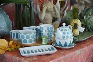 VASSOIO LEGNO CON 6 CIOTOLE OTTANIO D.32