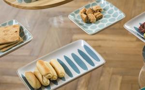 PIATTO RETTANGOLARE RIGHE OTTANIO CM.19