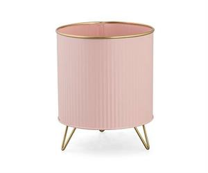 CONTENITORE METALLO D.15 H.19 ROSA