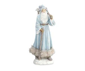BABBO NATALE AZZURRO CON SACCO CM.30 H.