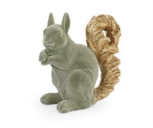 SCOIATTOLO VERDE E ORO  FLOCCATO CM.12