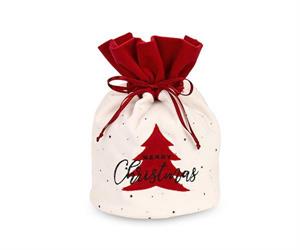 SACCOCCIO TESSUTO MERRY CHRISTMAS CM.12X18 H.