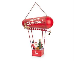 BABBO SU DIRIGIBILE LED MULTICOLOR CM.33X13,5X42 H.