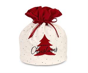 SACCOCCIO TESSUTO MERRY CHRISTMAS CM.25X30 H.