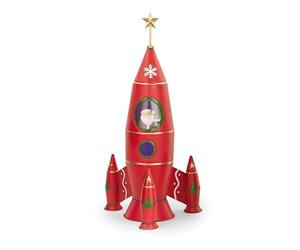 BABBO SU RAZZO CON LED  MULTICOLOR CM.37X35X73 H.