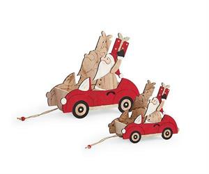 BABBO MACCHINA IN LEGNO CONTENITORE CM.20X10X17 H.