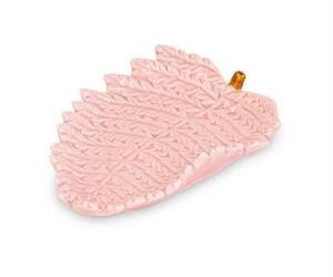 VASSOIO FOGLIA PINK 14X9