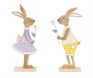 CONIGLIETTI CON FIORE CM.30