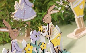 CONIGLIETTI CON FIORE CM.30