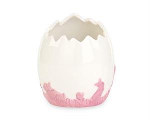 CONTENITORE MEZZO UOVO C.CONIGLI ROSA D.75
