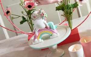 UNICORNO SU ARCOBALENO  CM.12 H.14