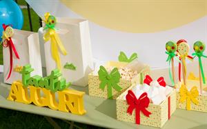 SCRITTA TANTI AUGURI CM.36 YELLOW GREEN