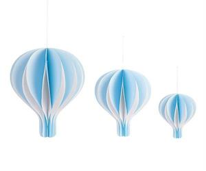 SET 3 MONGOLFIERE D'APP. AZZURRE D.15-33 H.20-40
