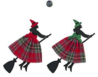 BEFANA VOLANTE VELVET SCOZZESE H.34 RED GREEN