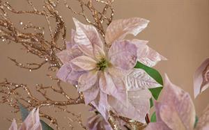 STELLA NATALE IN VELLUTO CM.70 ROSA