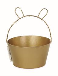 CESTINO METALLO GOLD D.14 CONIGLIO C.LED