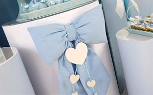 FIOCCO TESSUTO IMBOTTITO AZZURRO C.CUORE D'APP.