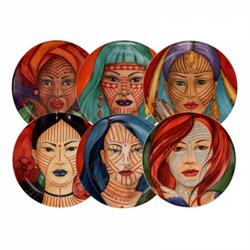 PIATTO ANIMAE LECOQ D. 32 PORCELLANA DECORATA