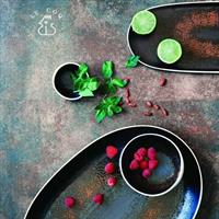 COPPETTA OBBLIGUA ESTIA RUGGINE CM.13X12X7H.