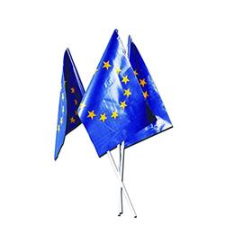 BANDIERA PVC EUROPEA CON ASTA 20X30 CM.50