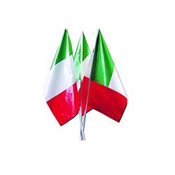 BANDIERA PVC ITALIANA CON ASTA 20X30 CM.50