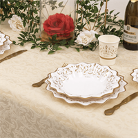 PIATTI CARTA DECORATI IMPERO ORO CM.21 PZ.8