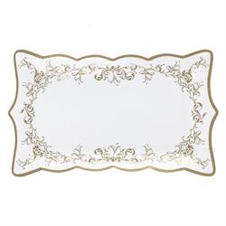 VASSOIO CARTA IMPERO CM.30X18 PZ.4 ORO
