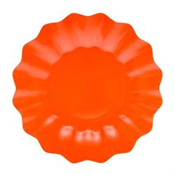 PIATTI CARTA MONOCOLORE CM.27 PZ.8 PAPAYA
