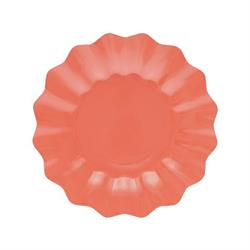 PIATTI CARTA MONOCOLORE CM.21 PZ.8 CORALLO