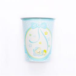 BICCHIERI CARTA 250 CC. PZ.8 NASCITA CELESTE