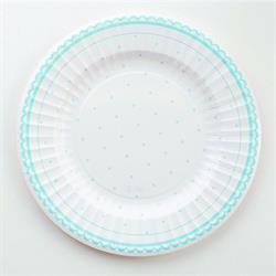 PIATTI CARTA DECORATI CM.27 PETIT AZZURRO PZ.8