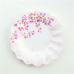 PIATTI CARTA DECORATI CM.21 FIOR DI GLICINE PZ.8