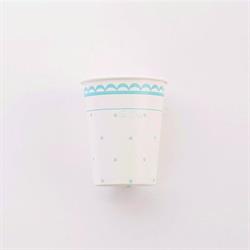 BICCHIERI CARTA 250 CC. PZ.8 PETIT AZZURRO