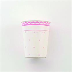 BICCHIERI CARTA 250 CC. PZ.8 PETIT ROSA