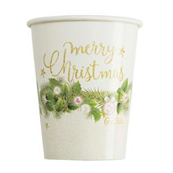 BICCHIERE CARTA 250CC.  XSTMAS CHIC PZ.8
