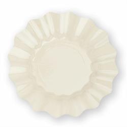 PIATTI CARTA MONOCOLORE CM.21 PZ.8 AVORIO