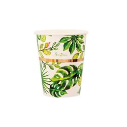 BICCHIERI CARTA 250 CC. PZ.8 GARDEN JUNGLE