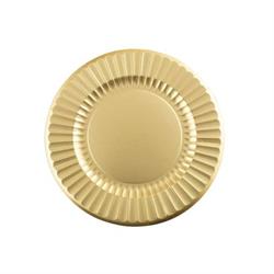 SOTTOPIATTI ROUND SHAPE D.33 SATIN GOLD PZ.6