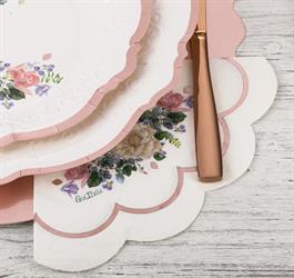 TOVAGLIOLI 33X33 3 VELI PZ.16 WEDDING PINK GOLD