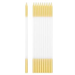 CANDELINE STELO CM.15 PZ.10 WHITE GOLD