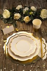 PIATTI CARTA LIBERTY GOLD CM.27 PZ.8